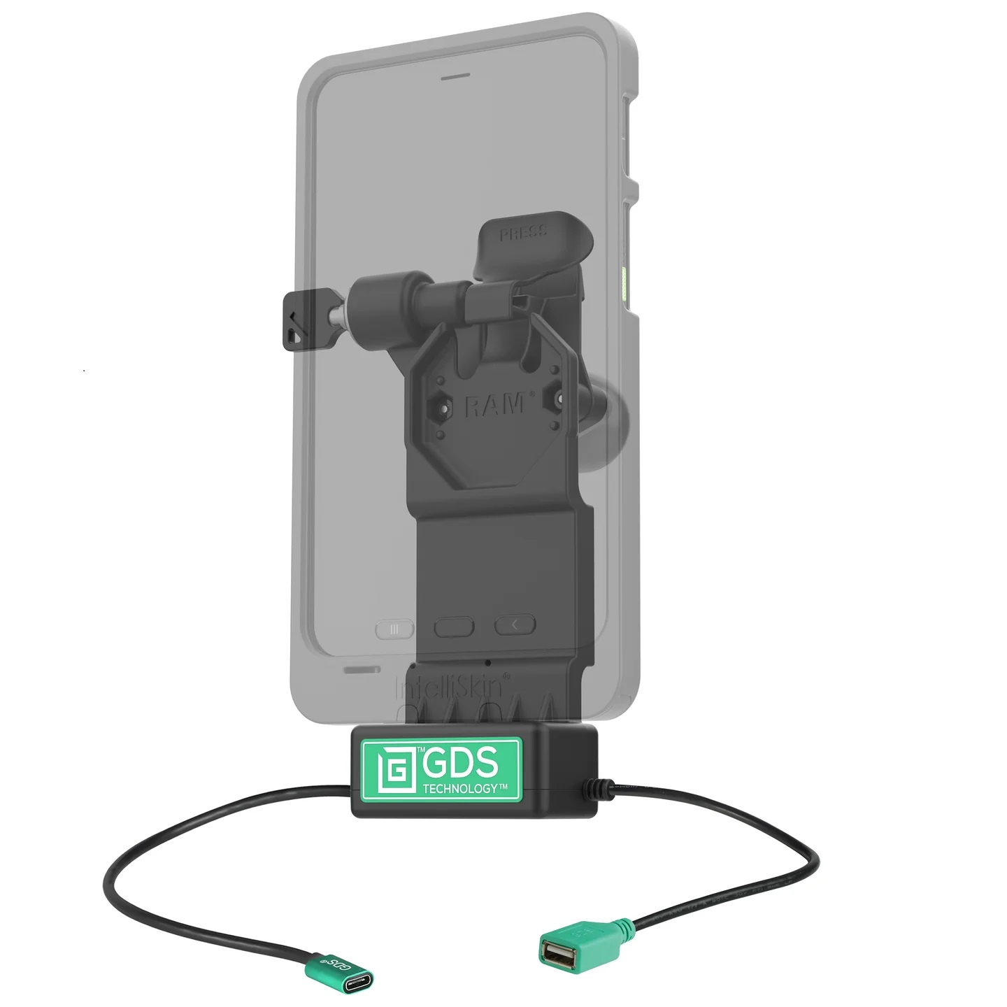 GDS Uni-Conn Power Dock USB-C and USB-A with left lock for Galaxy Tab