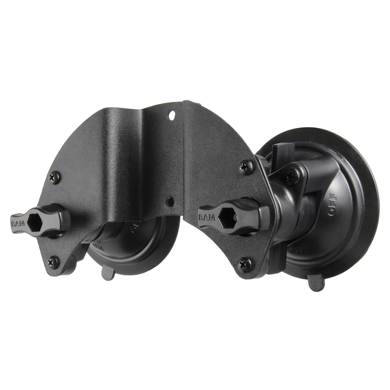 RAM-189B-PIV1U Doppelsaugnapfbasis mit Gelenk für gewölbte Oberflächen 2