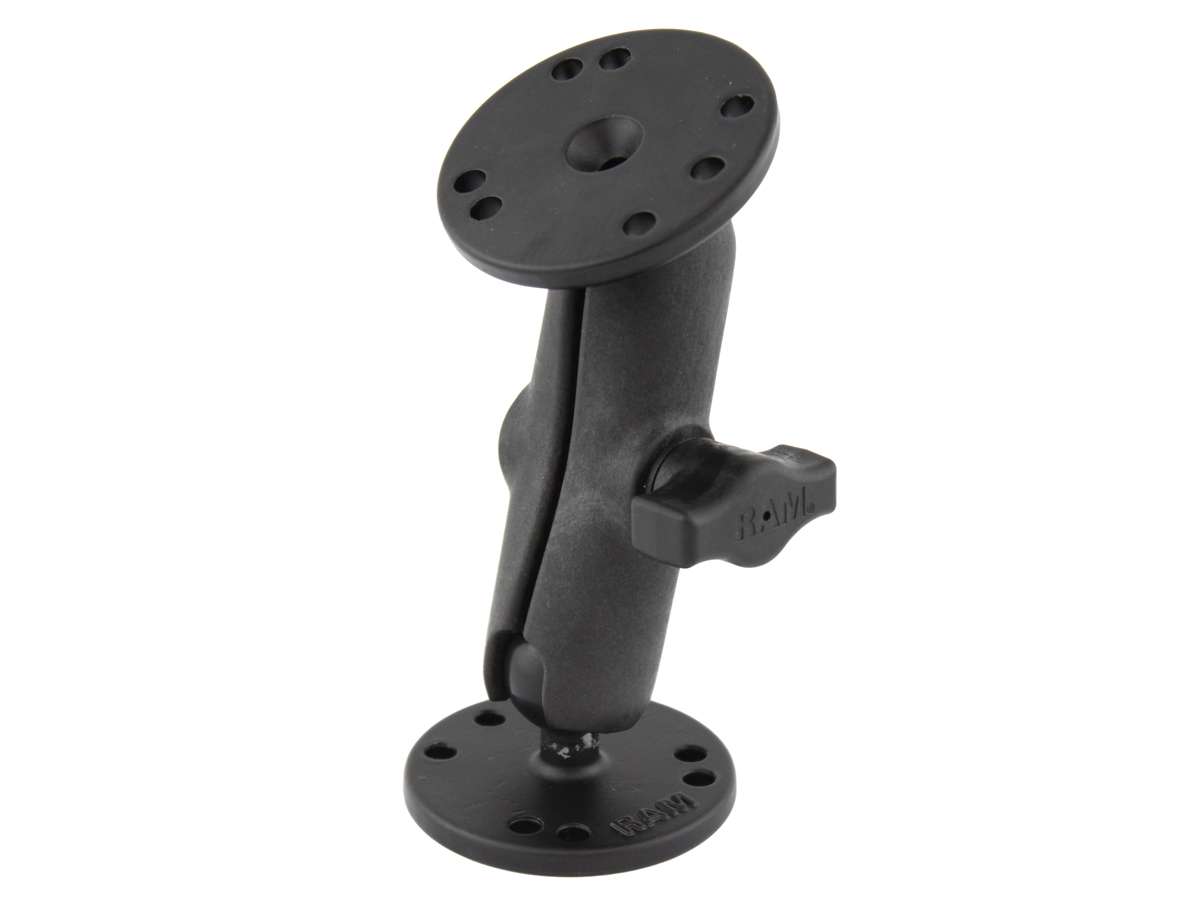 RAP-B-101-OT1U Double Ball Mount mit 2x Round Base aus Aluminium 1