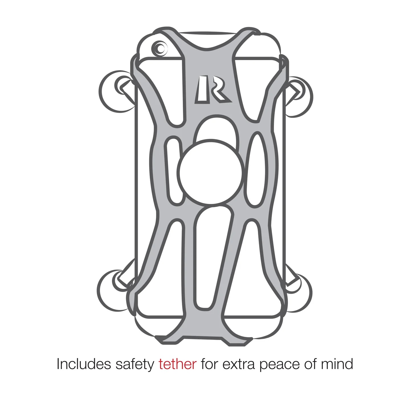 RAM-B-149Z-A-UN10-462 Large X-Grip® Handyhalterung mit Vibe-Safe™ & Bügelschelle/B-Socket Arm kurz 9