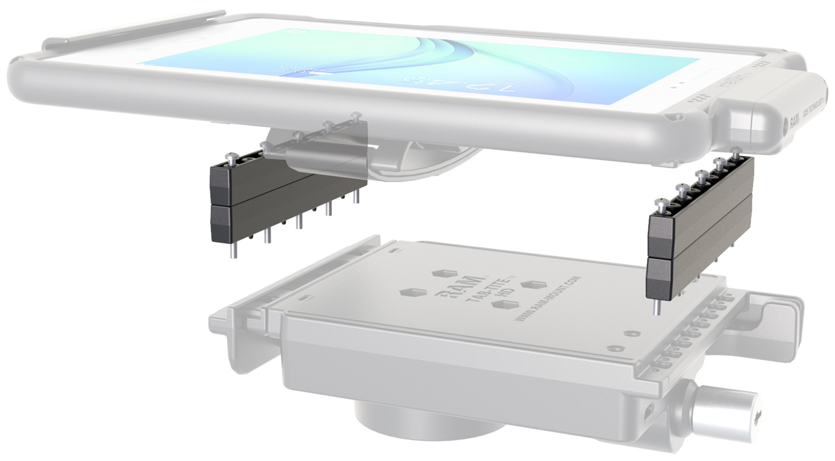 RAM-HOL-TAB-RISER2U Abstandshalter Riser für Tab-Tite und Tab-Lock, 2 Paar 3