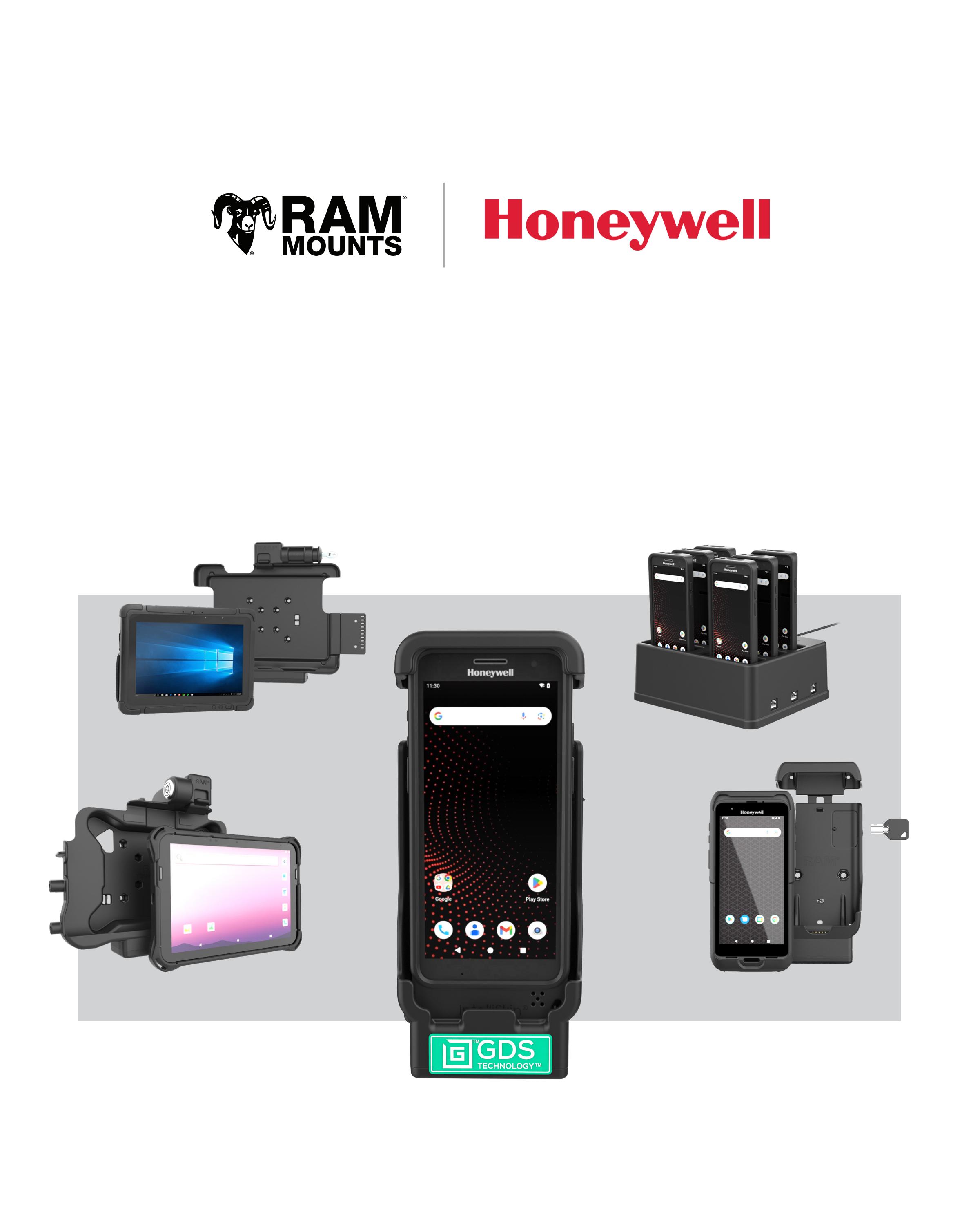 RAM-HOL-HON9KLU abschließbare Halterung für Honeywell RT10 4