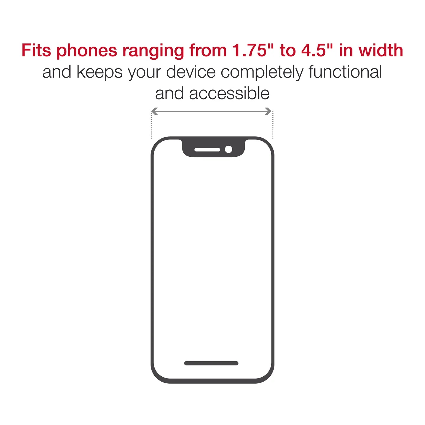 RAP-B-407-UN10U Tough-Wedge mit large X-Grip Universalhalteklammer für große Smartphones 8