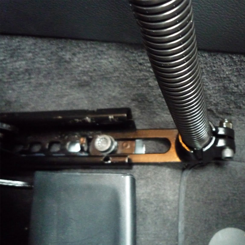 RAM-B-316-1U POD I Flexarmhalterset mit Sitzschienenset und drehbarem Single Socket Arm 3