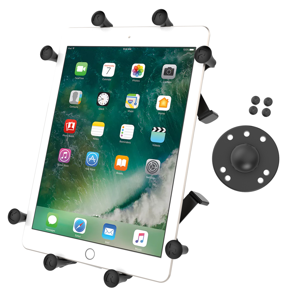 RAM-B-202-UN9U Ram Mount X-Grip Universalhalter für 9-11 Zoll Tablets und RoundBase mit B-Kugel 1