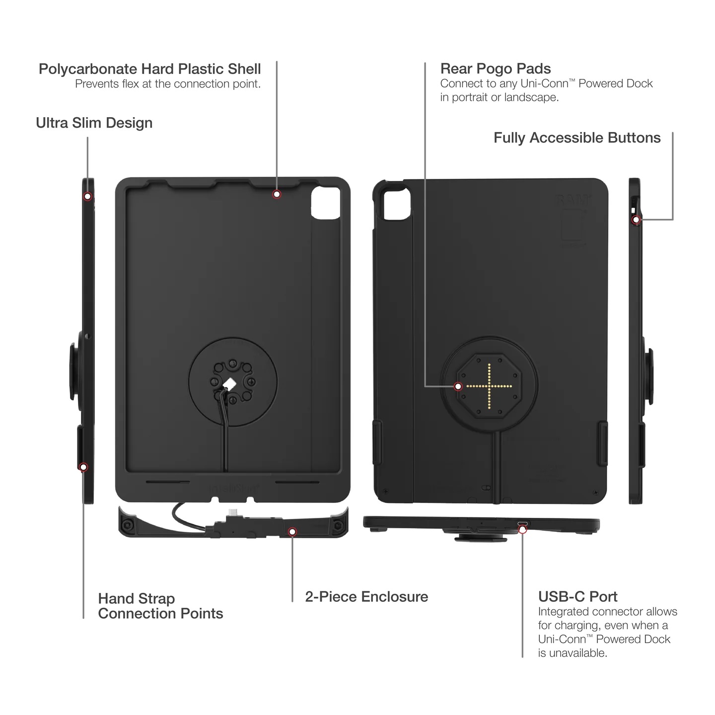 RAM-GDS-SKIN-AP37-TCB IntelliSkin® Thin-Case™ für Apple iPad Pro 12.9 3.-6. Gen. (Rear Pogo Pads) 5 RAM-GDS-SKIN-AP37-TCB IntelliSkin® Thin-Case™ für Apple iPad Pro 12.9 3.-6. Gen. (Rear Pogo Pads) 5