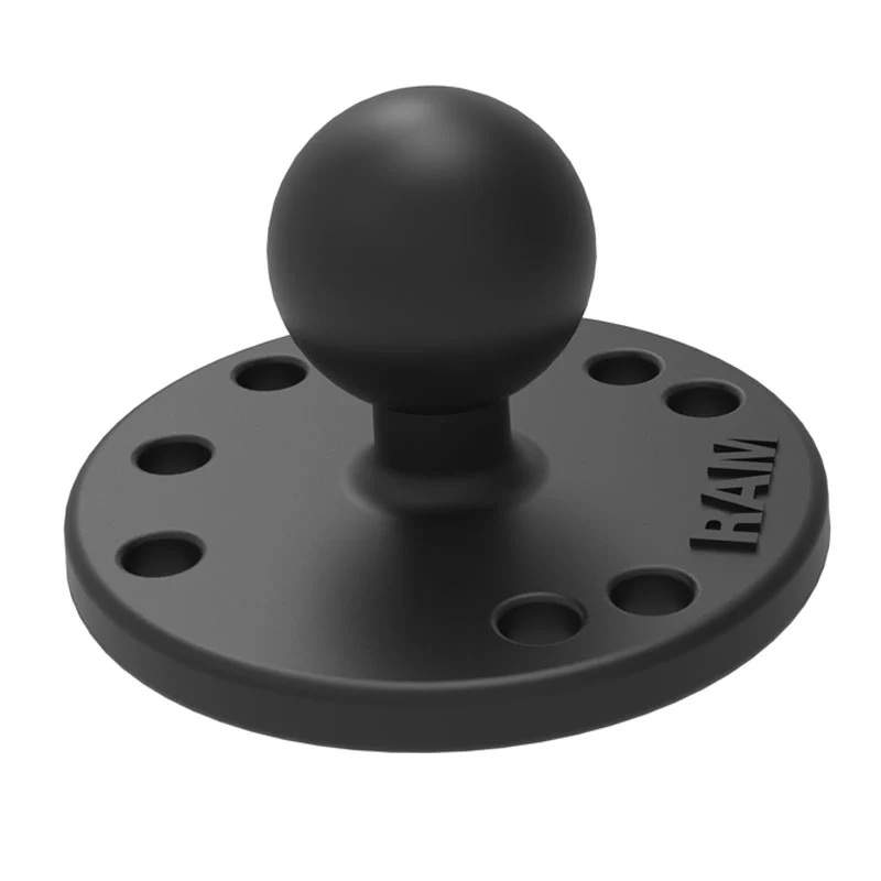 RAM-B-202-225-2U Armaturenbrett Basis-Set - Round Base, Stahlgegenplatte, B Size 3