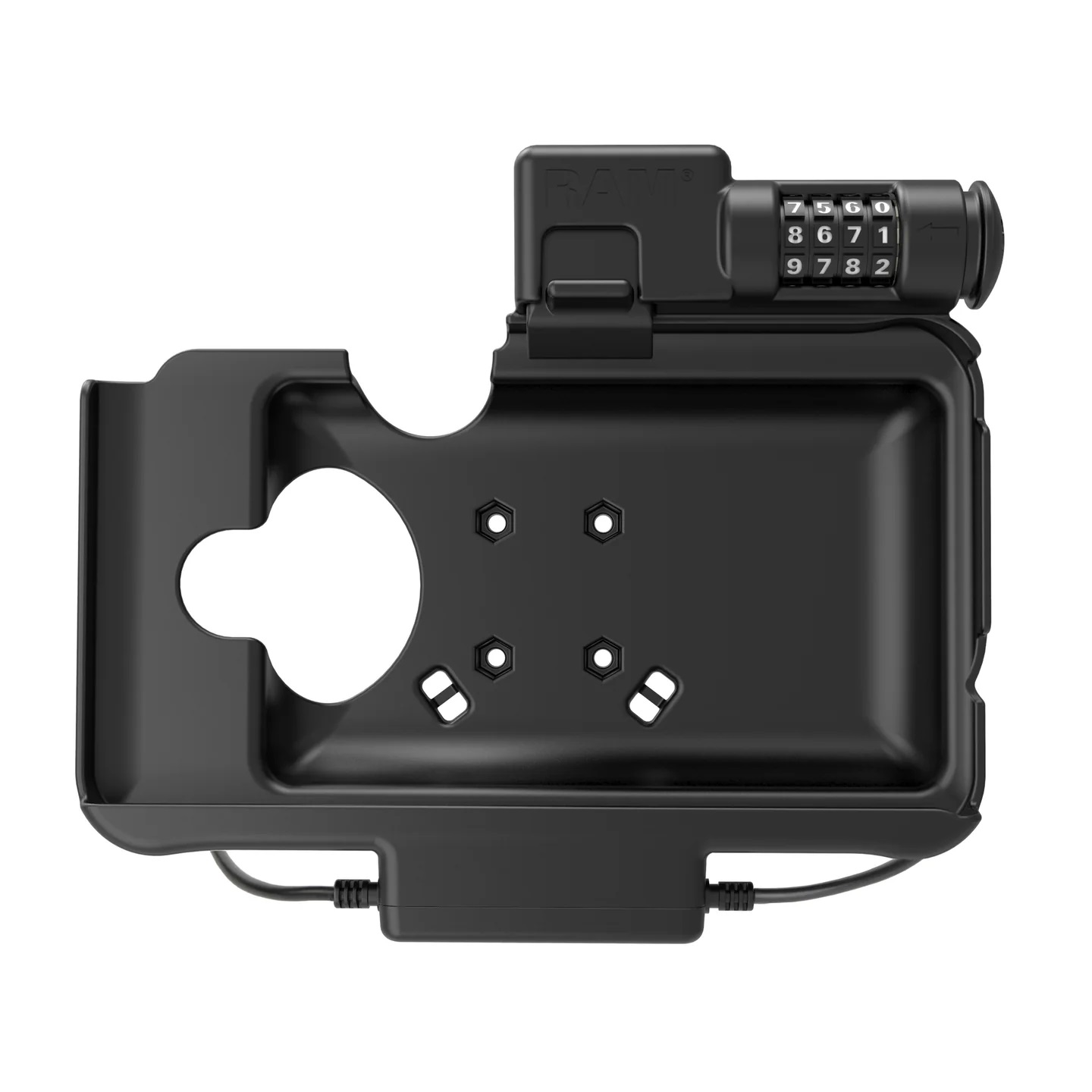RAM-HOL-SAM58CPCL-1AU EZ-Roll'r™ USB-C Ladedock für Samsung Tab Active5 & 3 -Data USB-A, Zahlenschloss 3