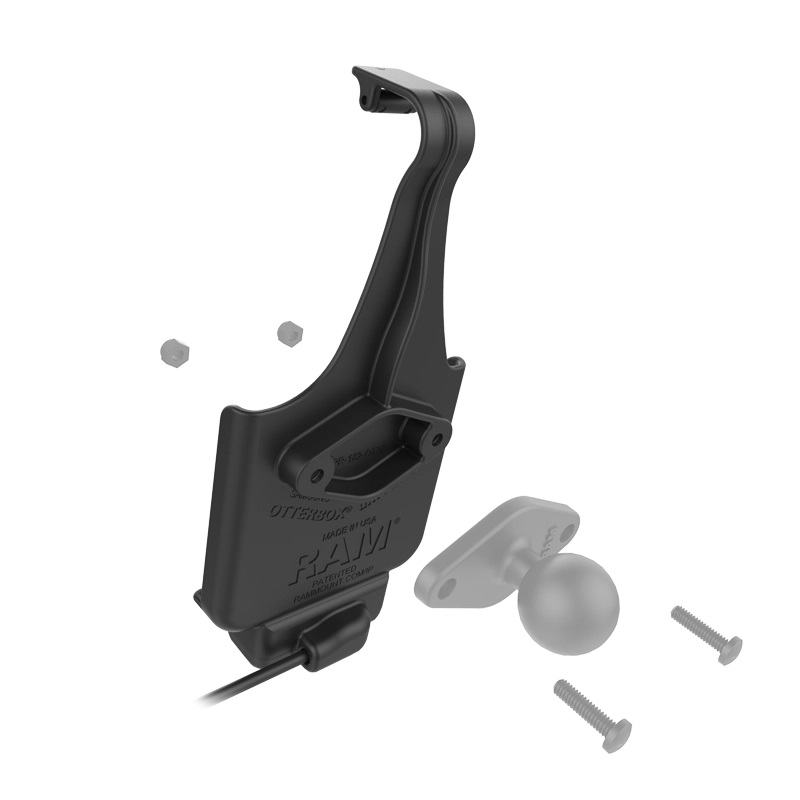 RAM-HOL-SAM9P-OT2U RAM EZ-Roll'r Ladedock für Samsung XCover Pro in OtterBox uniVERSE Schutzhülle 4