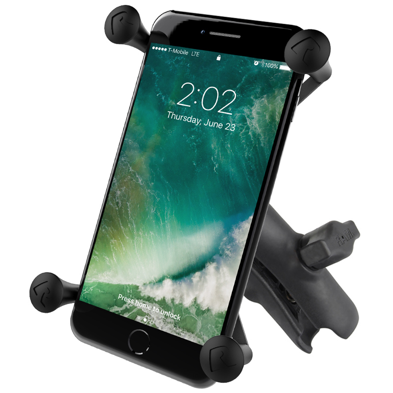 RAP-HOL-UN10B-201U X-Grip Universalhalterung für große Smartphones mit Socket Arm für B-Systeme 1