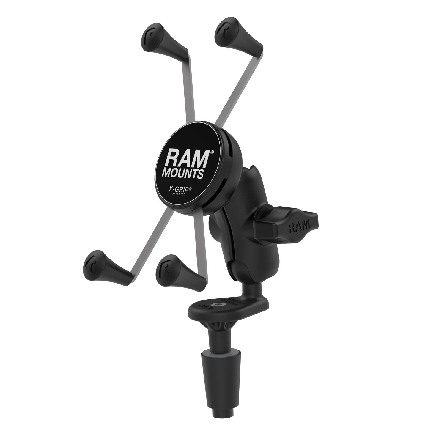 RAM-B-176-A-UN10U Large-X-Grip®Motorradhalterung - Gabelschaftbasis, Socket Arm kurz 1