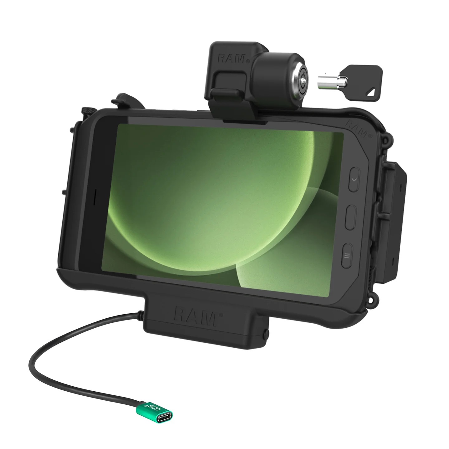 GDS lockable USB-C charging dock for Samsung Tab Active5 and Active3