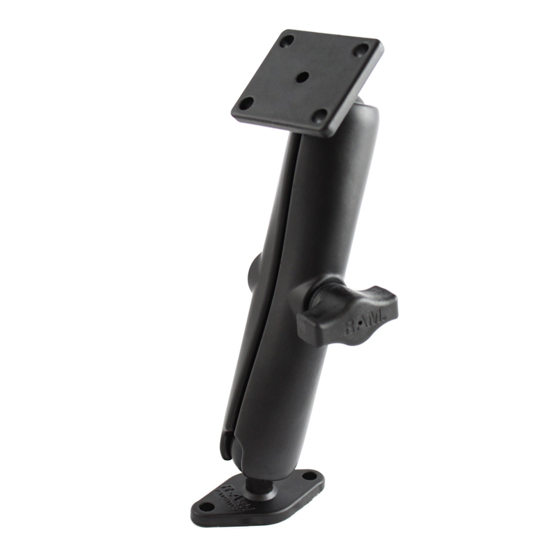 RAM-B-140U-C Double Ball Mount mit Diamond Base und Square Base (lang) 1