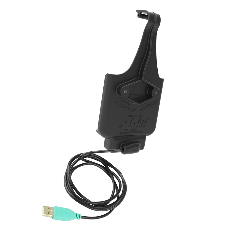 RAM-HOL-SAM9P-OT2U RAM EZ-Roll'r Ladedock für Samsung XCover Pro in OtterBox uniVERSE Schutzhülle 3