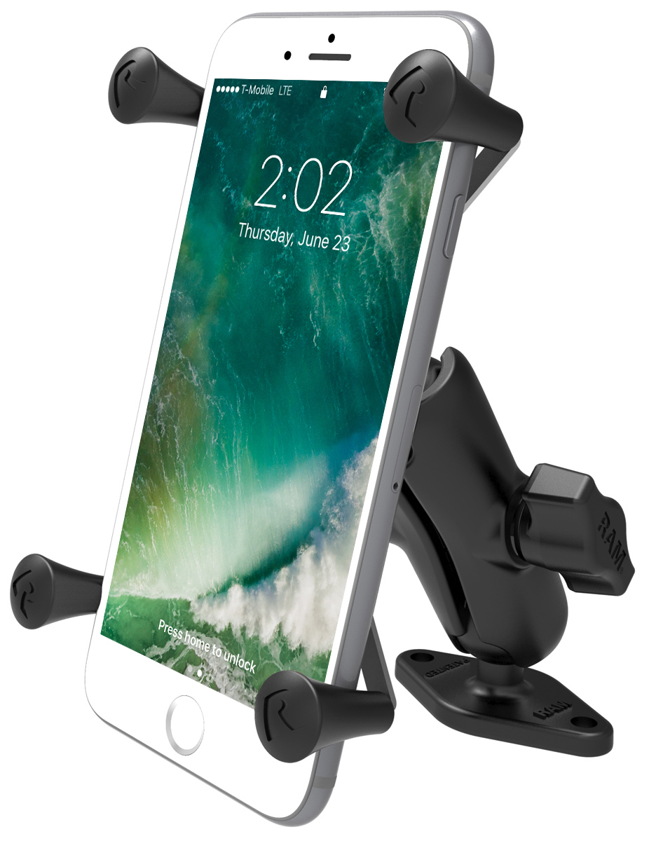 Ram Mount X-Grip Aluminum Smartphone Holder for Car, Motorcycle, Boat