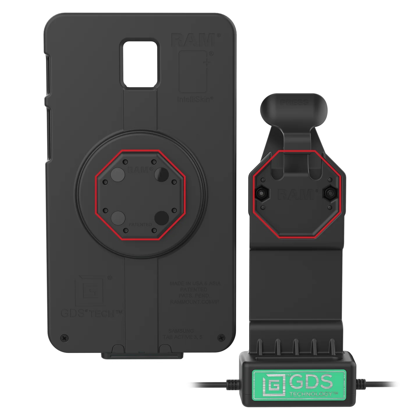 GDS Uni-Conn Dock Power USB C and USB A for Samsung Galaxy Tablets - Ram Mounts
