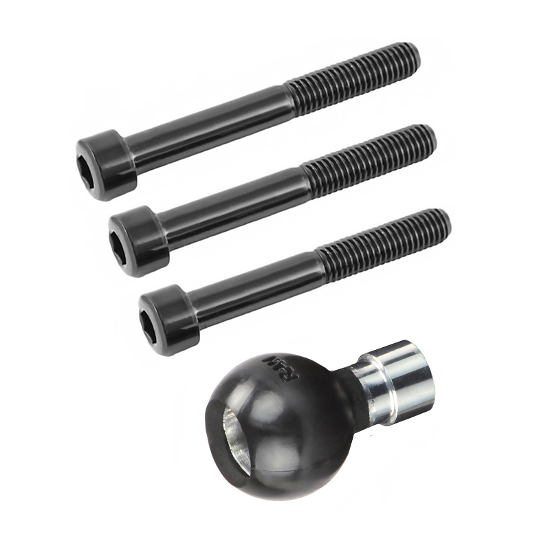 RAM-B-367U Ram Mount Motorrad-Lenkerbolzen-Schraubkopfadapter mit B-Kugel und M8-Schrauben 1